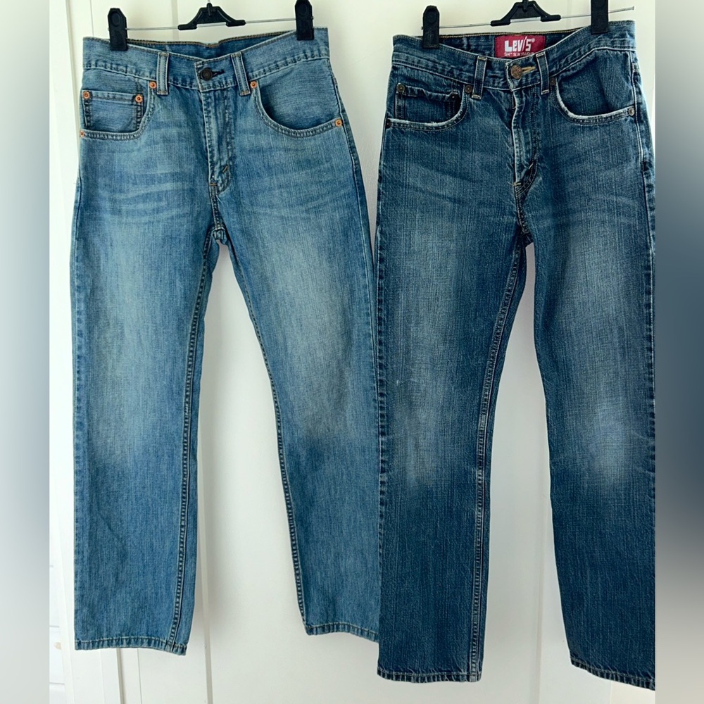 Levi's 505 straight leg & Levi’s 514 slim straight jeans size 16 slim EUC